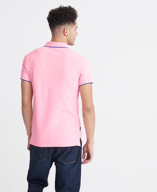 Superdry PoOrange Label Side Pique Heren Poloshirt - Maat S