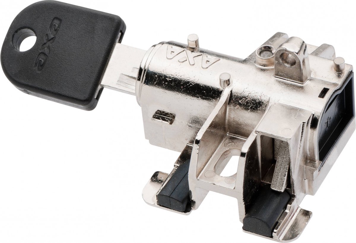 sleutellatch, cartridge, slot, kast, metaal