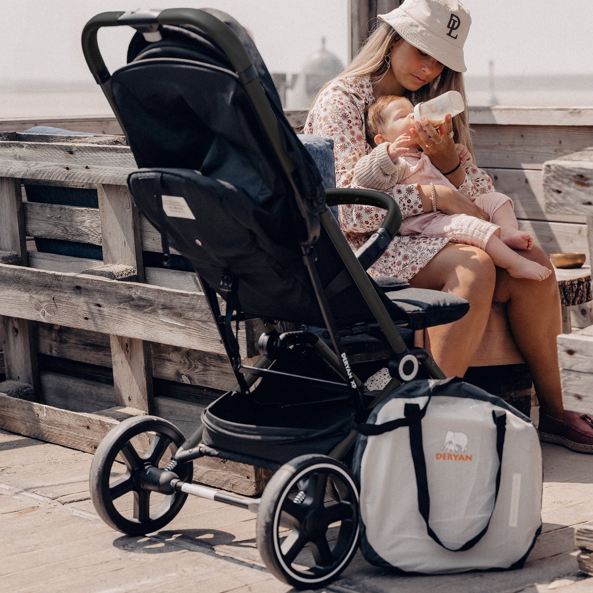 Deryan Luxe XP Buggy XL - Compact lichtgewicht - Zwart