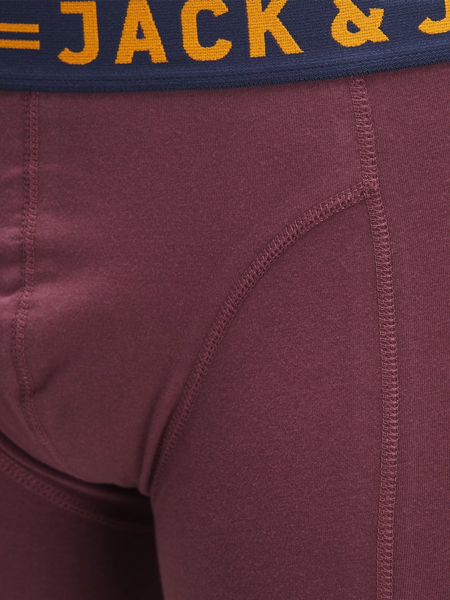 Jack & Jones heren boxershort 3-Pack - 3XL - Burgundy