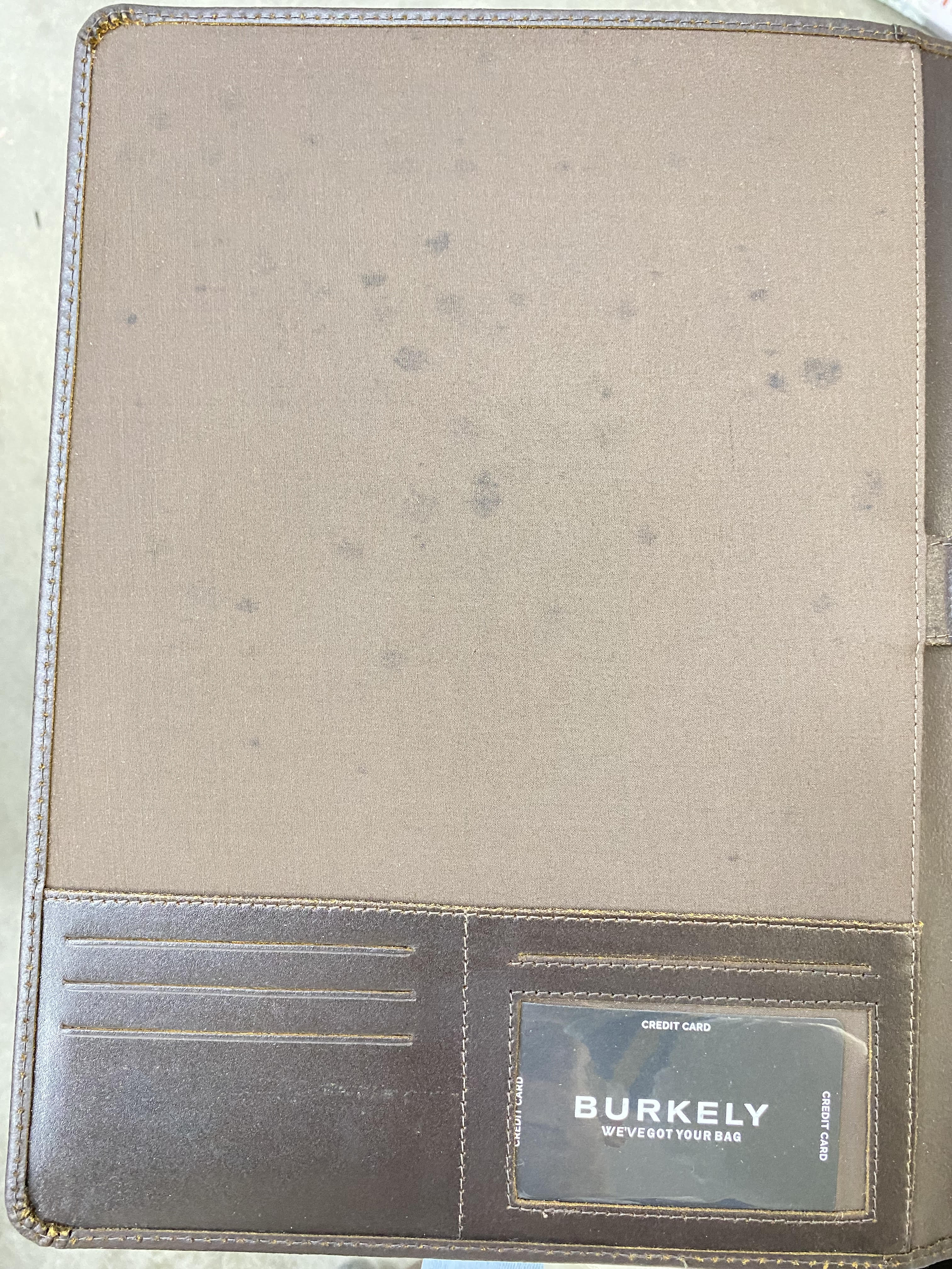 Burkely Vintage Bing A4 Filecover Schrijfmap - Bruin