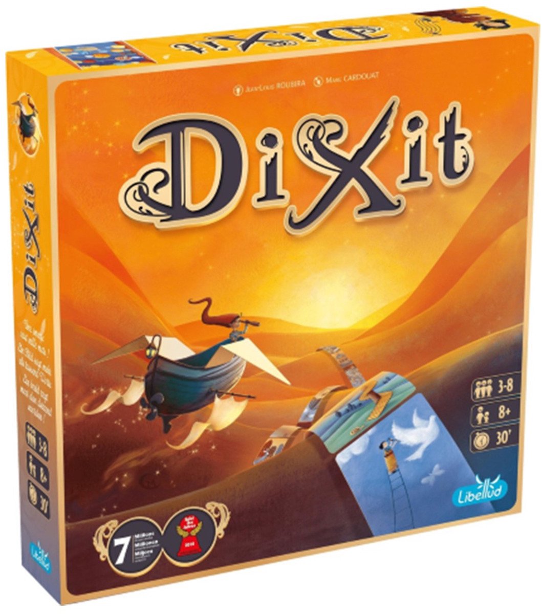 expr, board game, Dixit, orange box, artwork