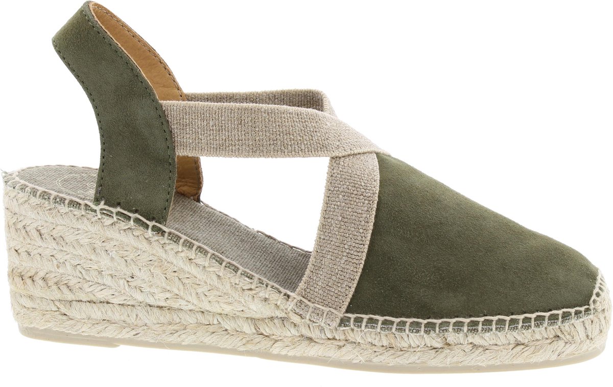 Toni Pons Tona Dames Espadrilles - khaki - maat 37