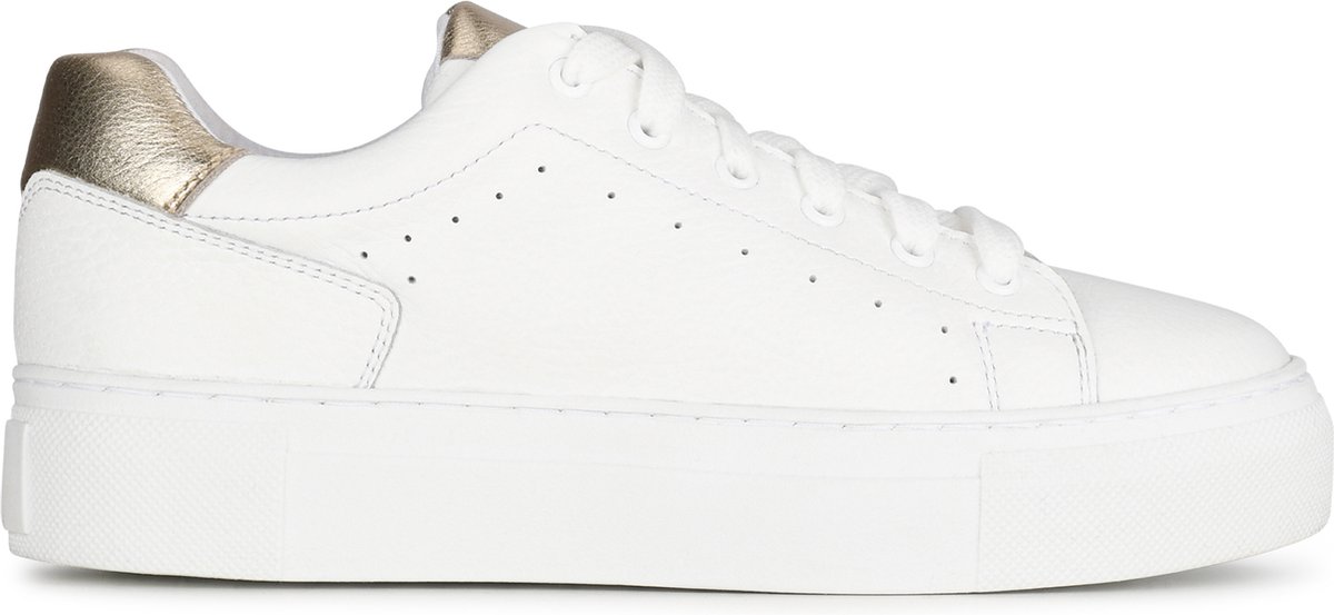 PS Poelman - maat 39- TITULAR Dames Sneakers - Wit met goud combinatie