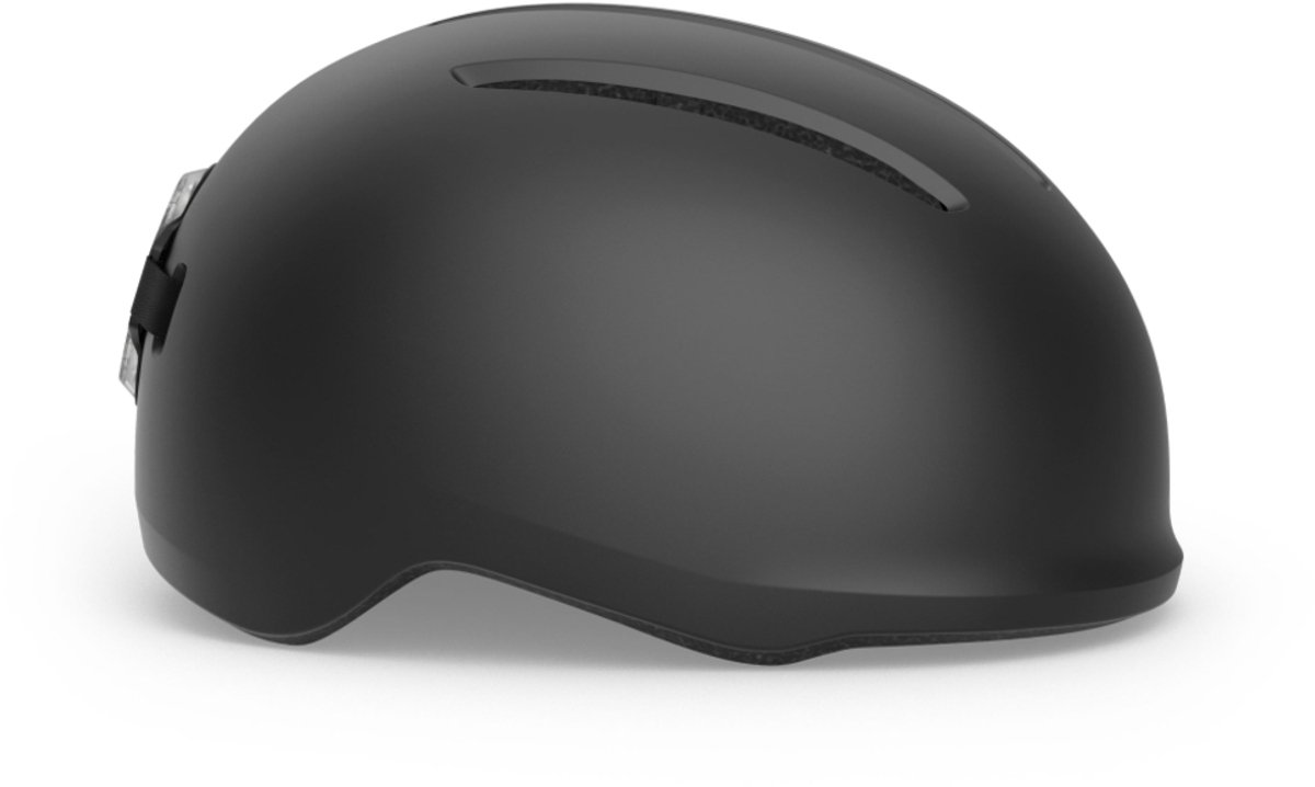 fietshelm, helmet, kinderhelm, softshell, mat zwart