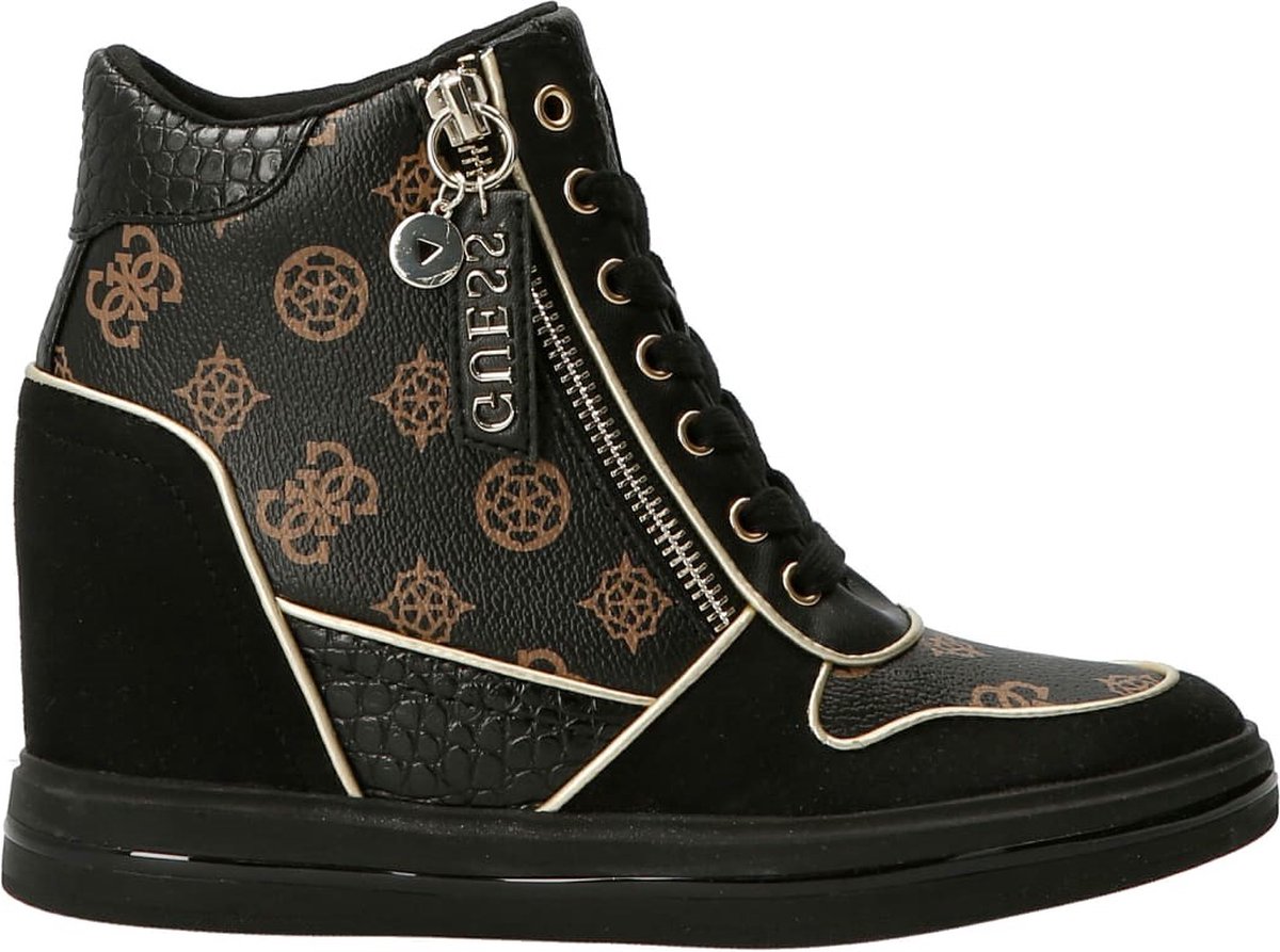 Guess - Maat 36 - Nangy Dames Sneakers - Brown/Black