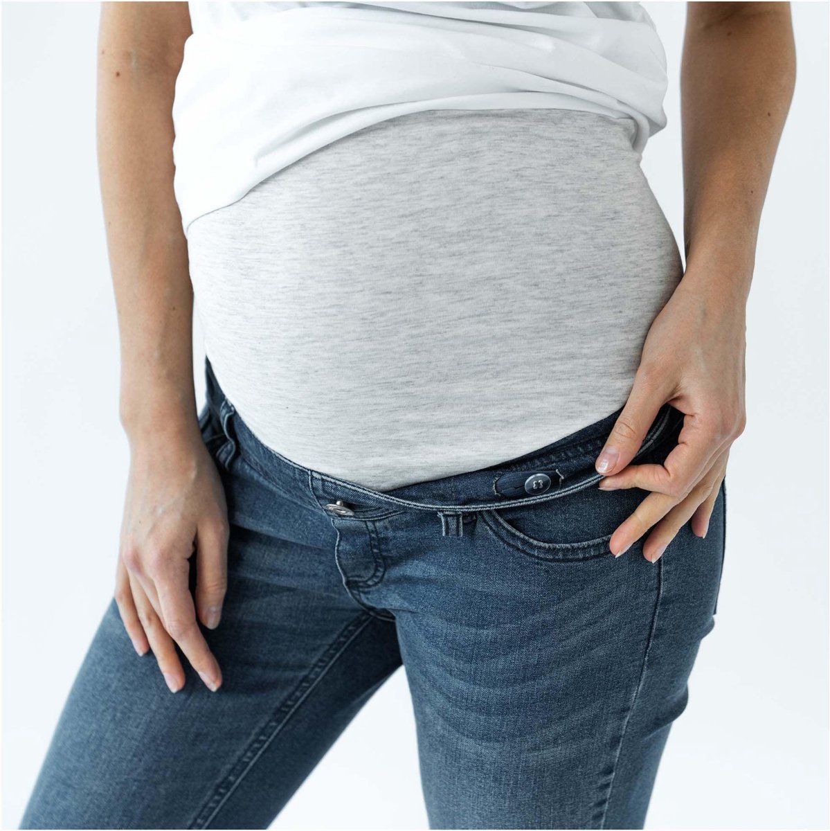 Prénatal - W29 X L34 - Zwangerschapsbroek - Skinny Fit - Blauw Denim