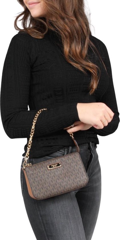 Michael Kors Pouchette Dames Clutch - Bruin