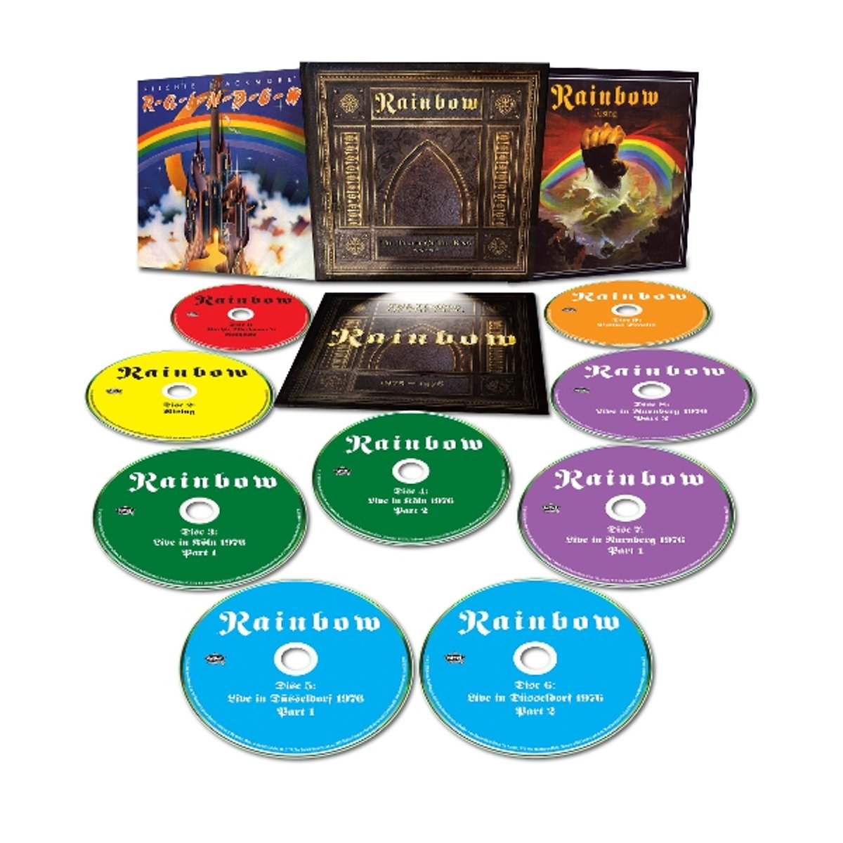 cd, Rainbow, boxset, cd-boek, muziekcollectie