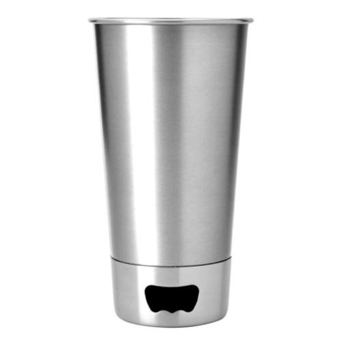 af69-b3b8-41d6-b600-d9e34f31d452 Asobu roestvrijstalen biermok met bieropener - 550 ml - Zilverkleurig