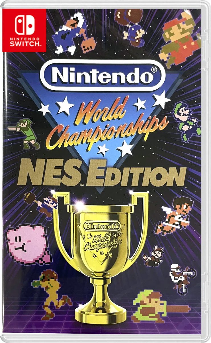 game, Nintendo Switch, NES Edition, trophy, pixel art