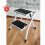 Tatkraft Artmoon Rock 2 Stap ladder opvouwbaar compact met antislipcoating 49.5 x 48.5 x 44.5