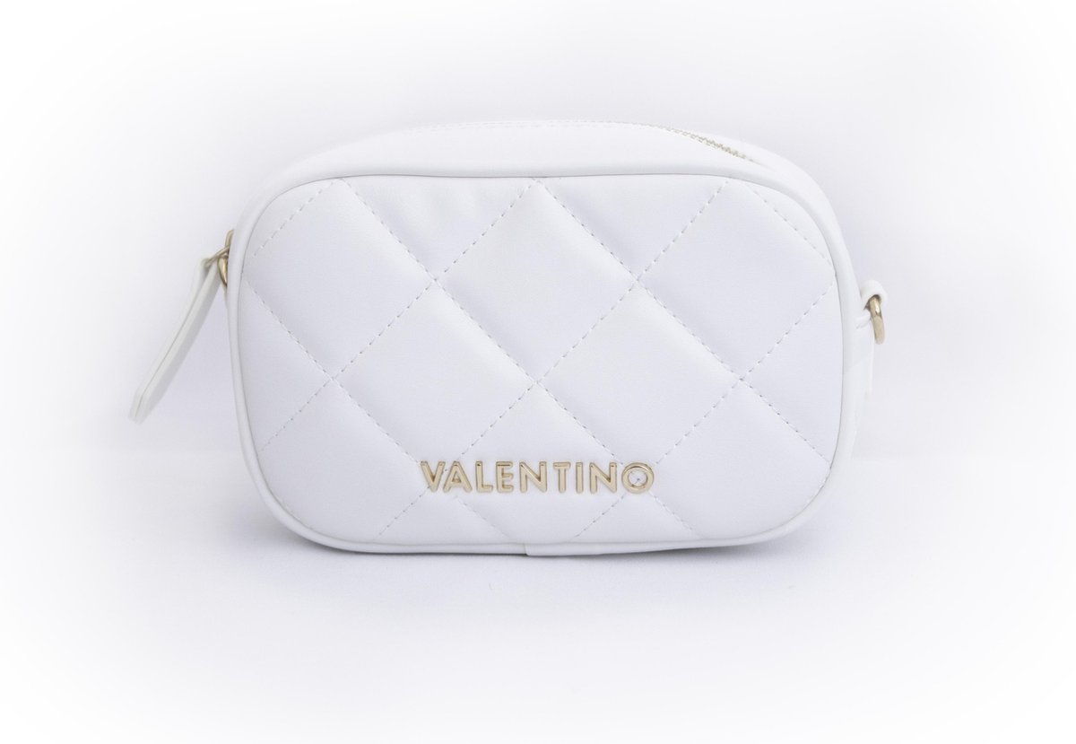 handtas, kledingtas, wit, quilted, valentino