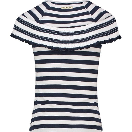 Vingino - Dark Blue - Maat 116 -Meisjes T-shirt