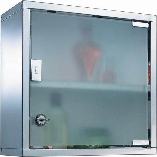 koopjeshoek - Haceka Cabinets Surprise Kubus Kast - RVS - Met Slot