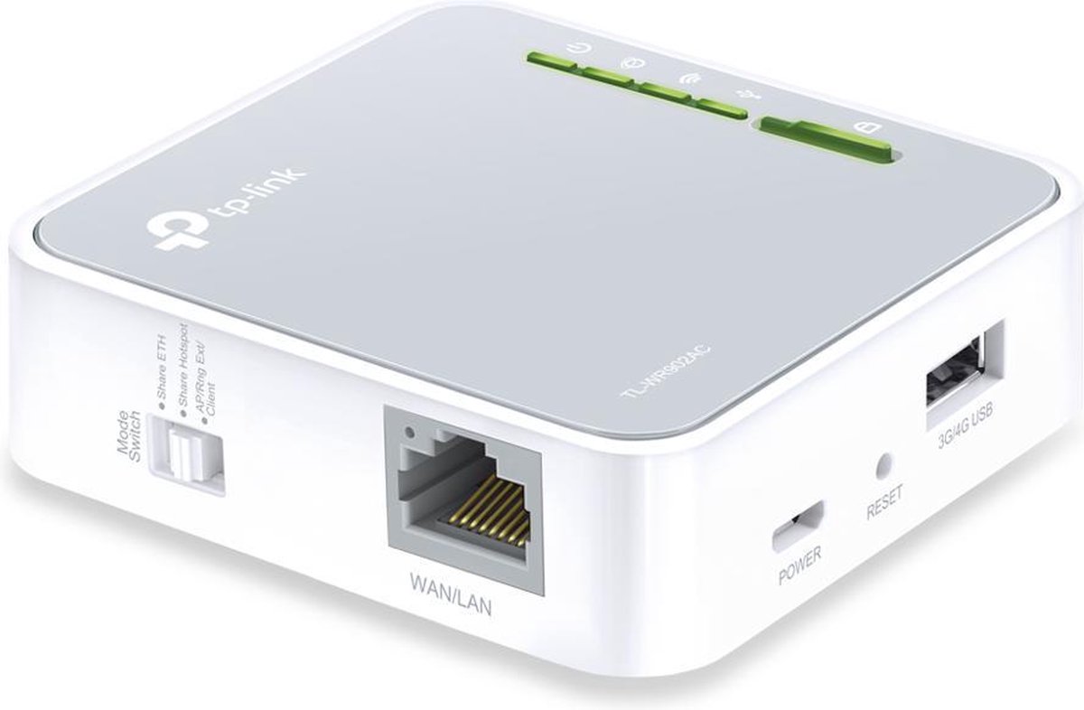 TP-Link TL-WR902AC - Mobiele Router - Grijs | Wit