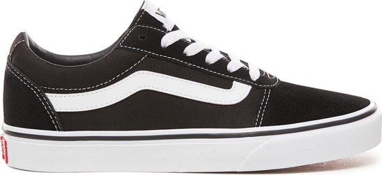 Vans Ward Suede/Canvas Dames Sneakers - 40 - Black/White