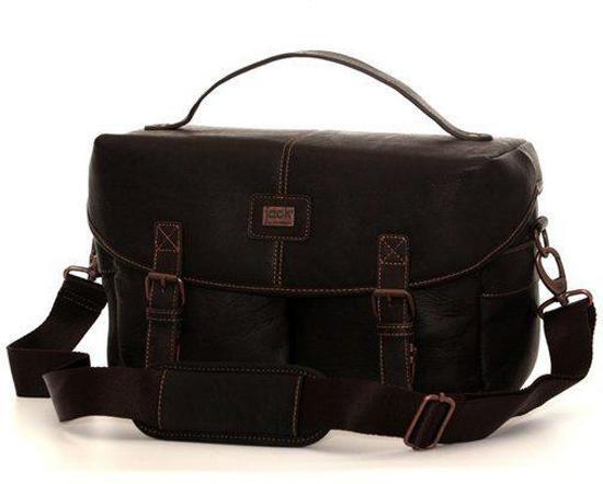 koopjeshoek - Jill-e Jack Bruin Leren Day Trip DSLR Tas bruin
