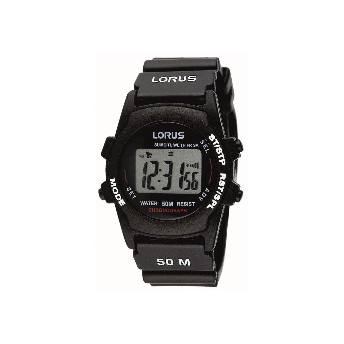 digitale klok, zwart, analog-digitaal, 50m waterdicht, chronograaf