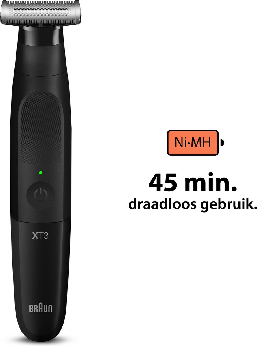 Braun Series X - Baard en lichaamstrimmer voor gezichts en lichaamshaar - XT3200