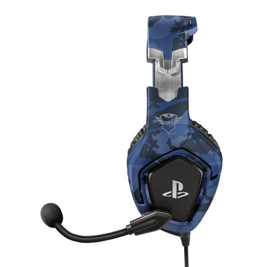Trust GXT 488-B Forze - Gaming Headset - Official Licensed - Geschikt voor PS4 & PS5 / Camo Blauw