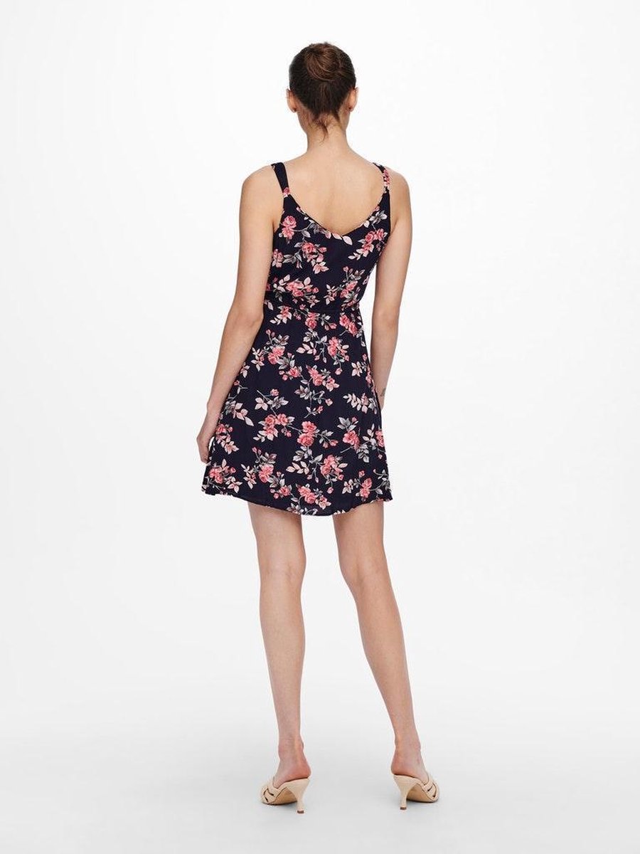 ONLY Maat 38 ONLKARMEN S/L SHORT DRESS AOP WVN NOOS - Dames Jurk
