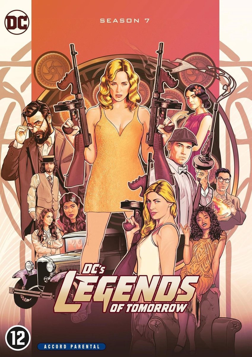 DC Legends of Tomorrow, poster, guns, female-led, vintage car