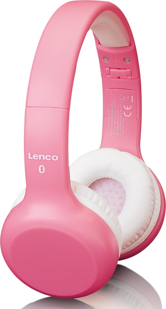 Lenco HPB-110PK - Vouwbare kinder Bluetooth hoofdtelefoon - Pink