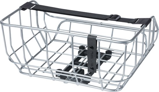Basil Portland Fietsmand MIK - Achterop - 25 Liter - Chroom