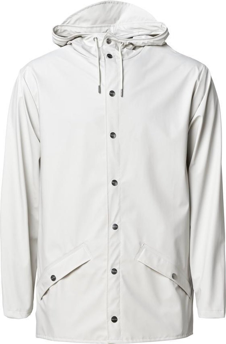 jas, parka, regenjas, capuchon, knopen