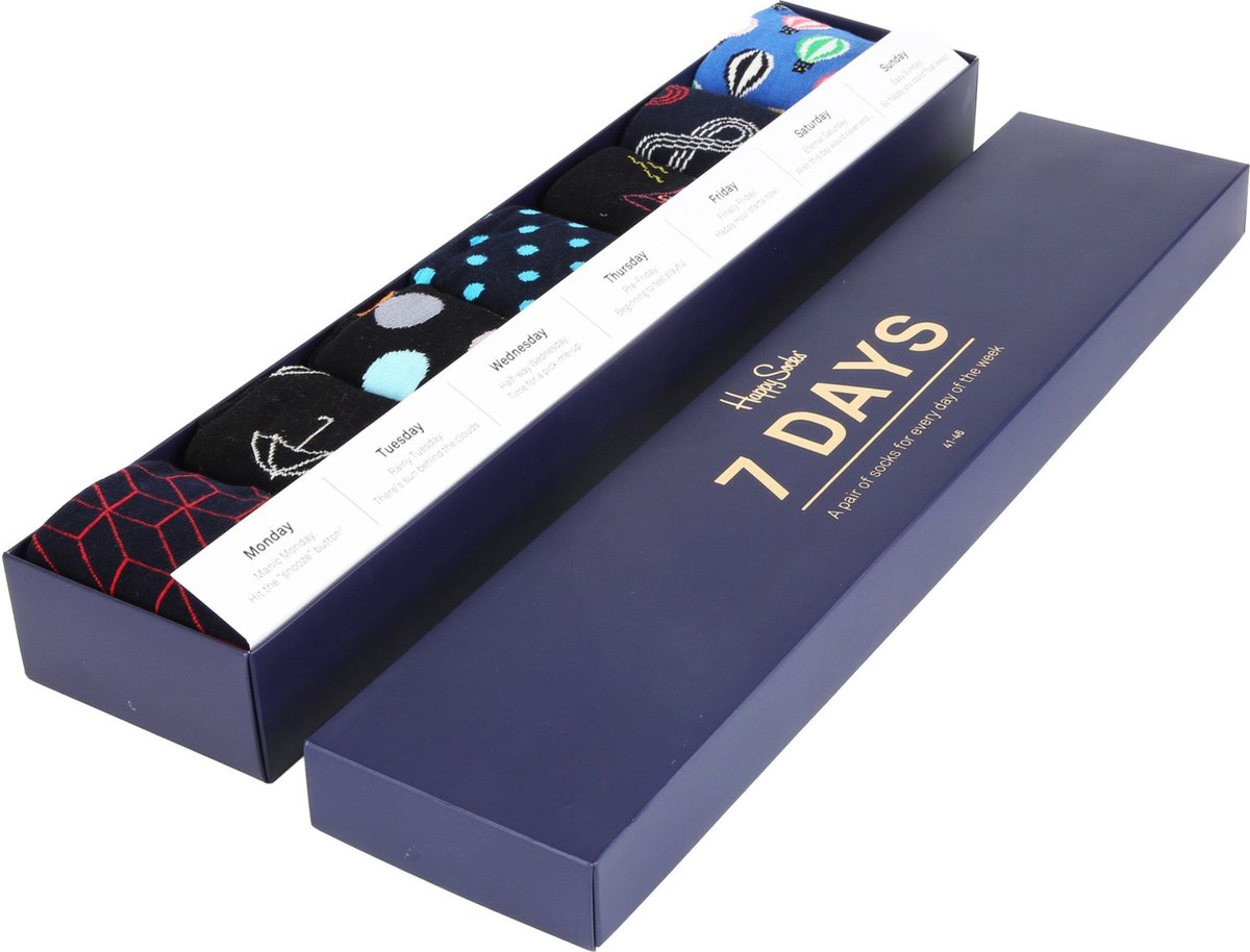 Happy Socks - Maat 41-46 - 7 Days giftbox