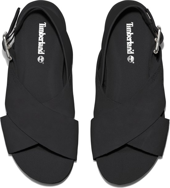 Timberland - maat 38 - Malibu Waves Basic X Strap Dames Sandalen - Jet Black