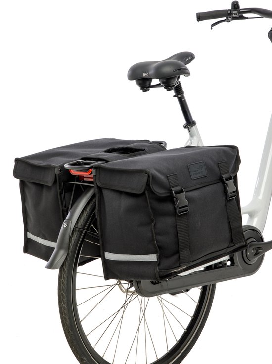 New Looxs ® Double Pannier Camping - Dubbele Fietstas - Geschikt voor Elektrische Fietsen – 66 Liter – Zwart