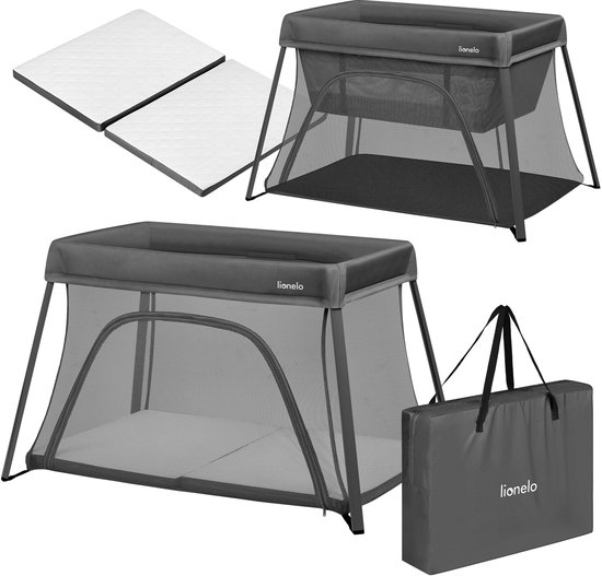 Lionelo Alice – 3 in 1 Babybedje, Box en Reisbedje –Campingbed - Matras met T25-schuim