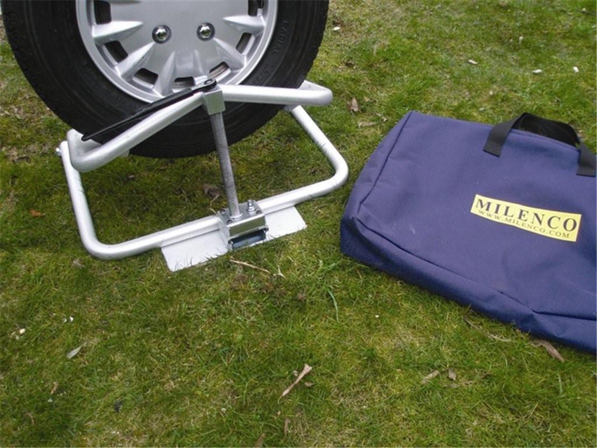 Milenco Aluminium Leveller - voor caravan & camper - 1000 kg per wiel - zilver