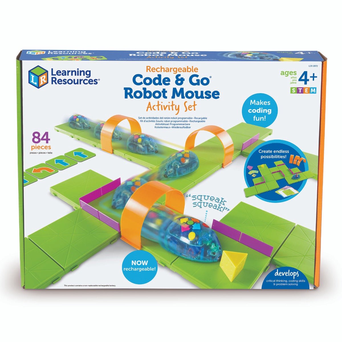 Learning Resources Code & Go Mouse Activity Set - Rechargeable (Set) - 5+
