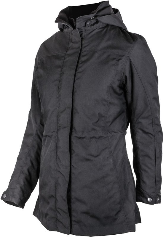 gms Maat 2XL Francine Dames Zwarte Waterdichte Textiele Motorjas - Jas