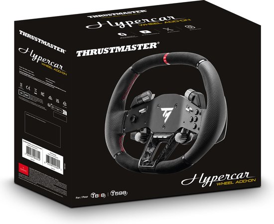 Thrustmaster Hypercar Wheel Add-On - Premium Add-on Stuur - Voor PS5/PS4/PC/Xbox Series - Compatibel met de Thrustmaster T818- en T598-racestuur base