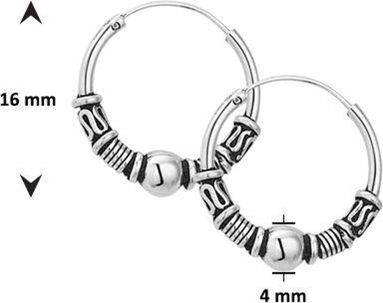 The Jewelry Collection - Oxi Bali - Dames - Oorringen - 16 mm