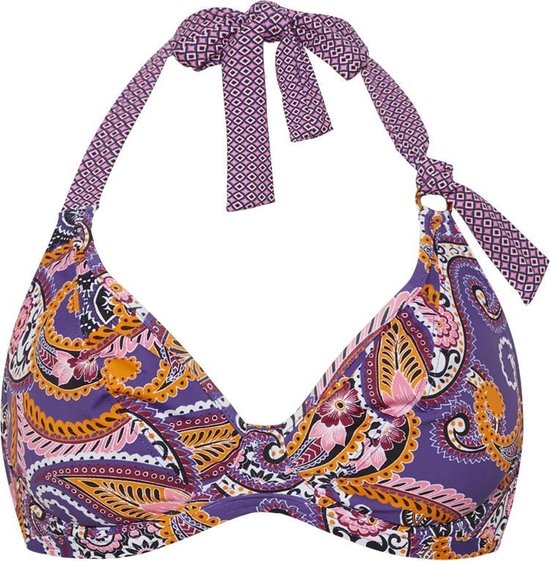 Cyell - Maat 36C - PRETTY PAISLEY Bikinitop Halter Niet voorgevormd met Beugel Dames