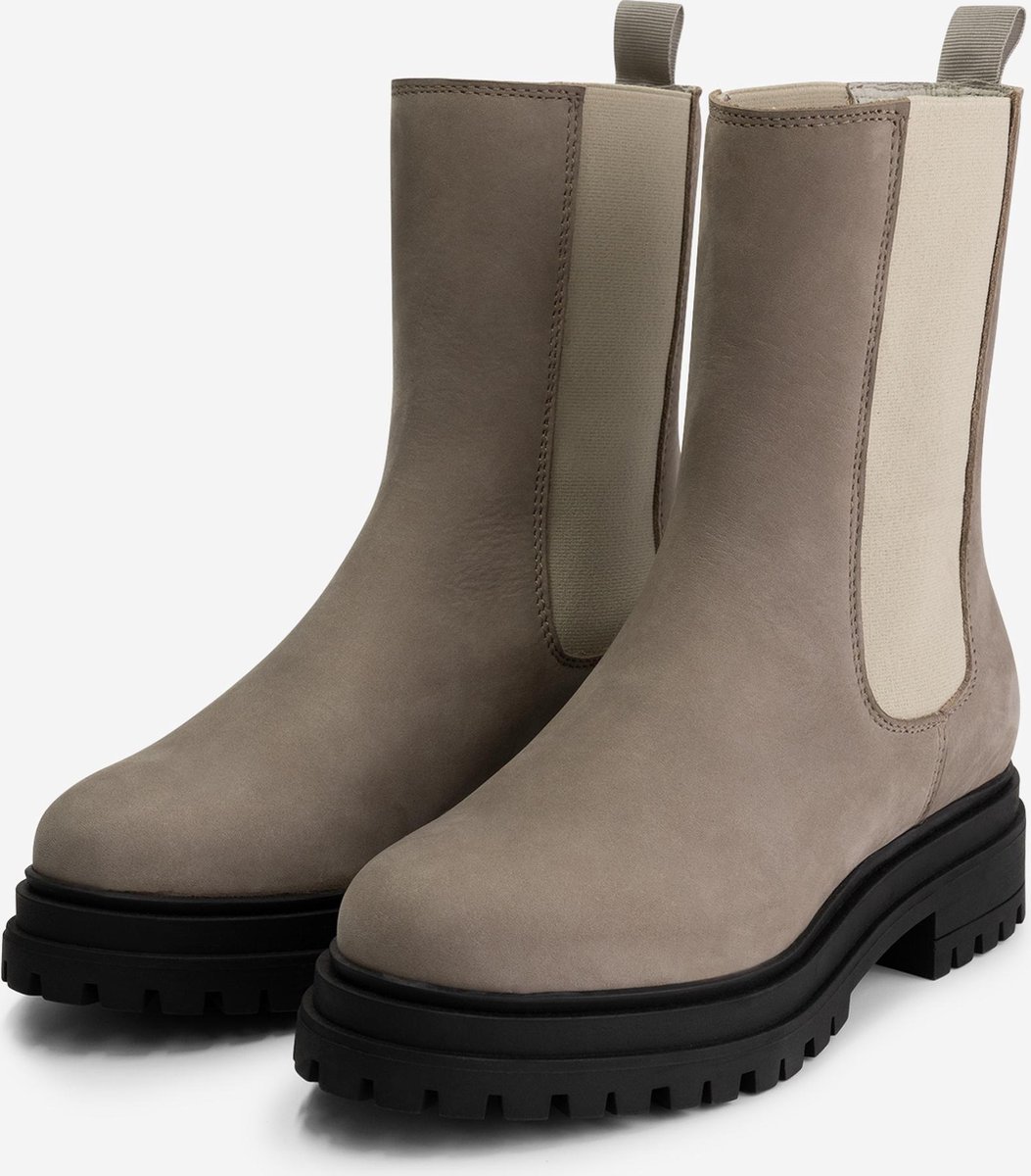 Goosecraft - Maat 36 - GC Tara Nubuck Dames Laarzen - Grey Parrot