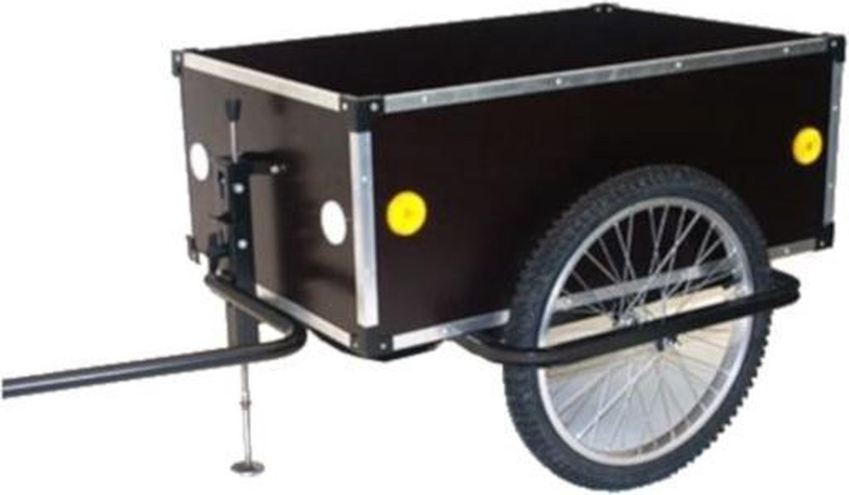 Roland Jumbo D" - Fietskar - 20" - Asbevestiging - Zwart
