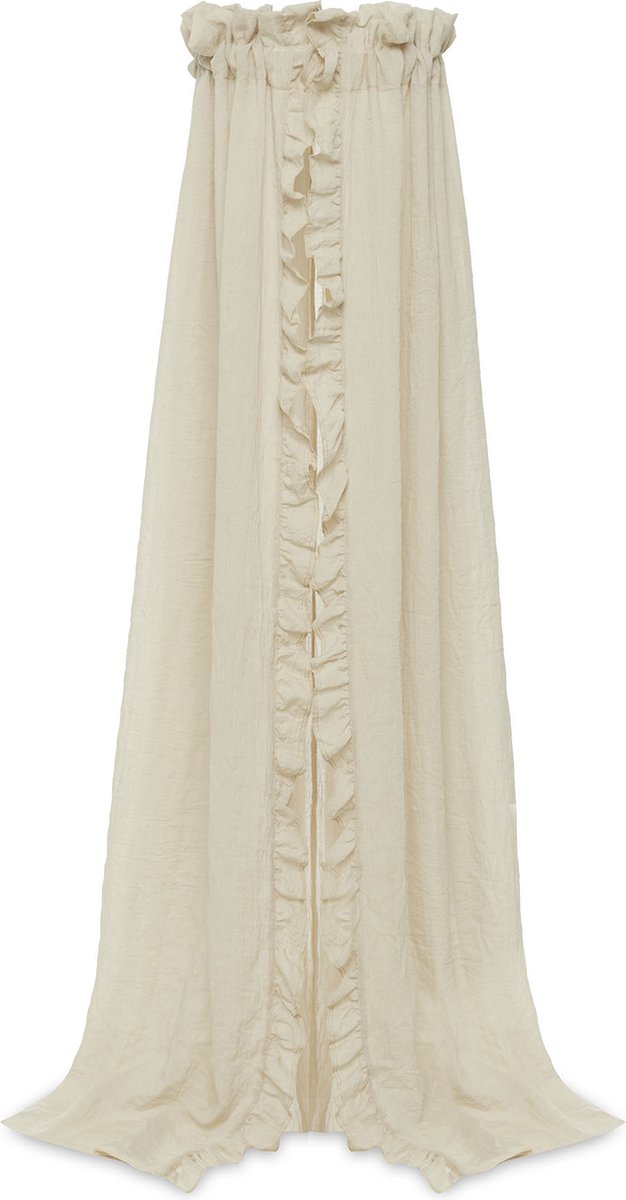 Jollein Baby Sluier Vintage Ruffle 155cm - Nougat