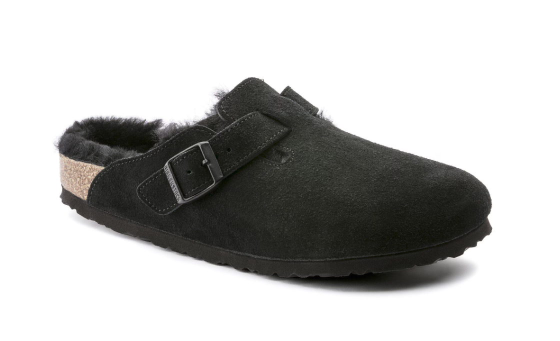 Birkenstock - maat 42 - Boston Shearling Clogs - Zwart