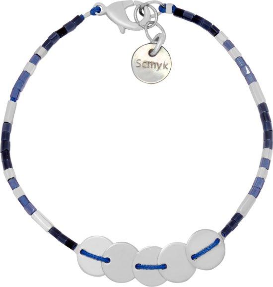 Scmyk armband BS-255 A Inky Hue zilverkleurig