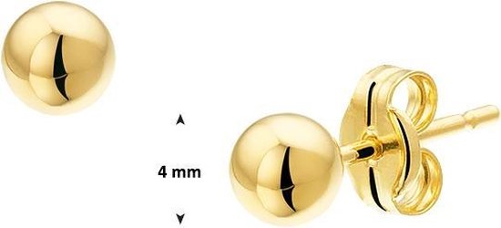 Sparkle14 Oorknoppen Bol - Goud