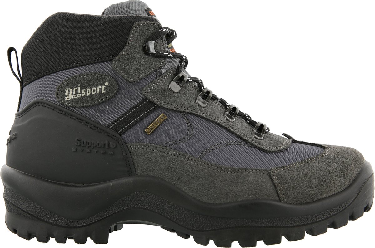 hoge schoen, wandelschoen, grijs, luxe grip, griffin band