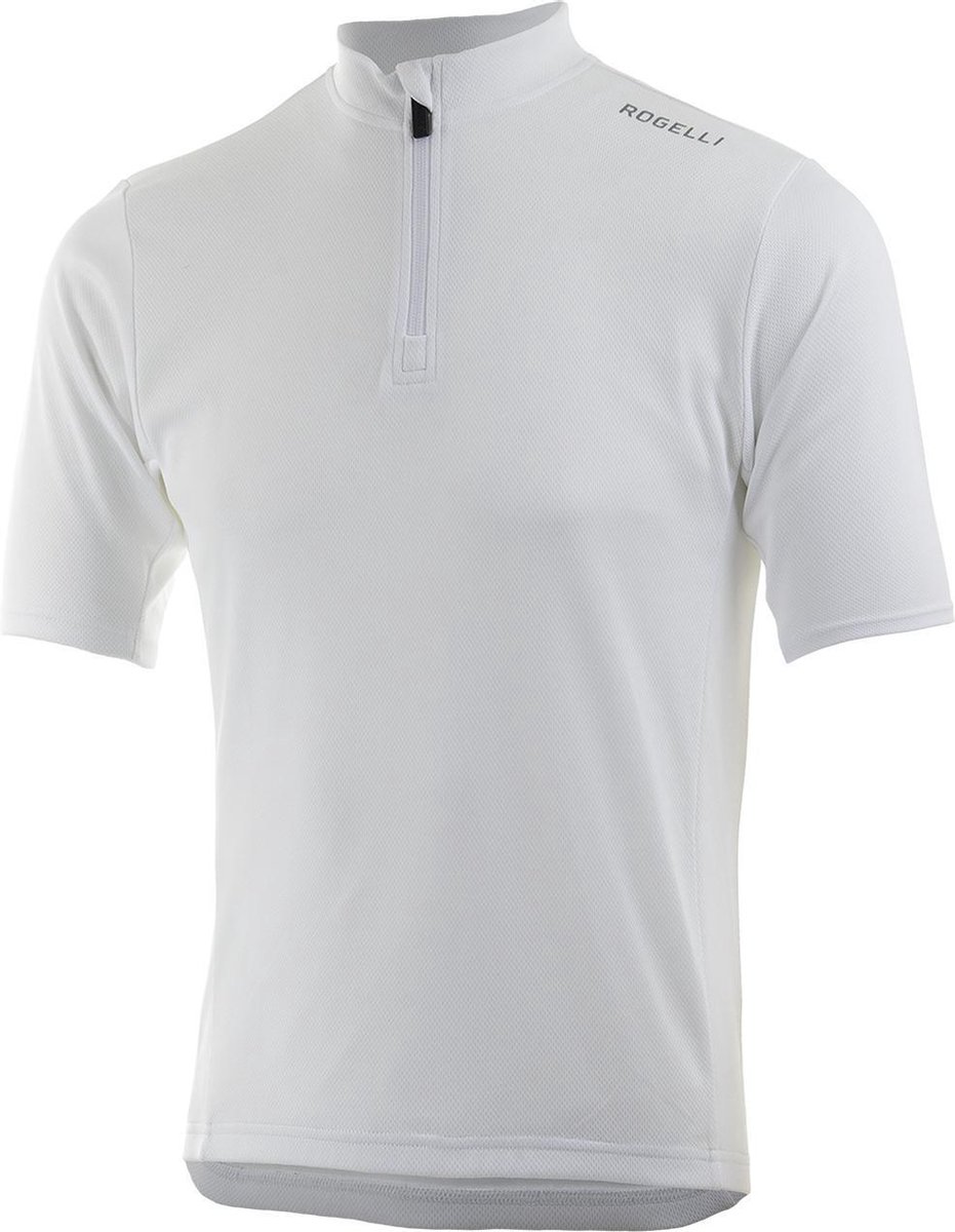 polo, t-shirt, korte mouwen, wit, zijpaneel?