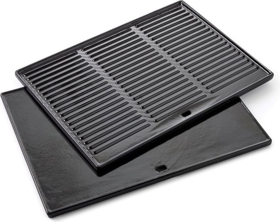 Barbecook Bakplaat - BBQ grillplaat - Gietijzer - Zwart - 43x35cm