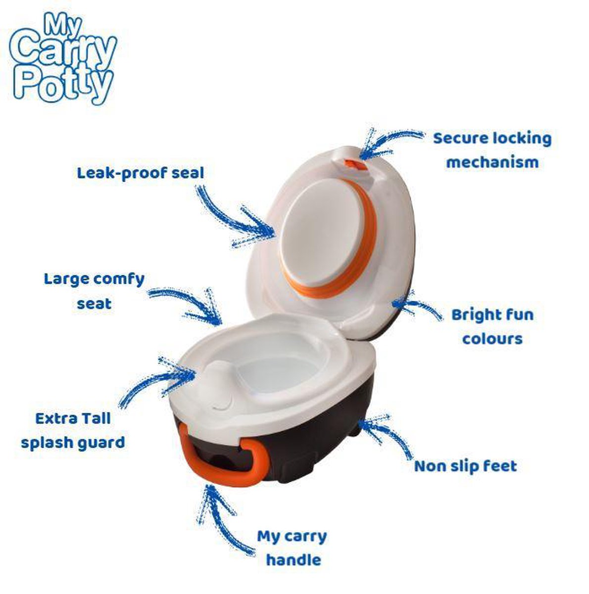 Jippie's My Carry Plaspotje - Pinguïn - Zwart